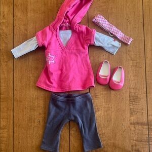 American Girl Doll Star Hoodie Outfit